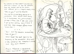 Alice and the Caterpillar